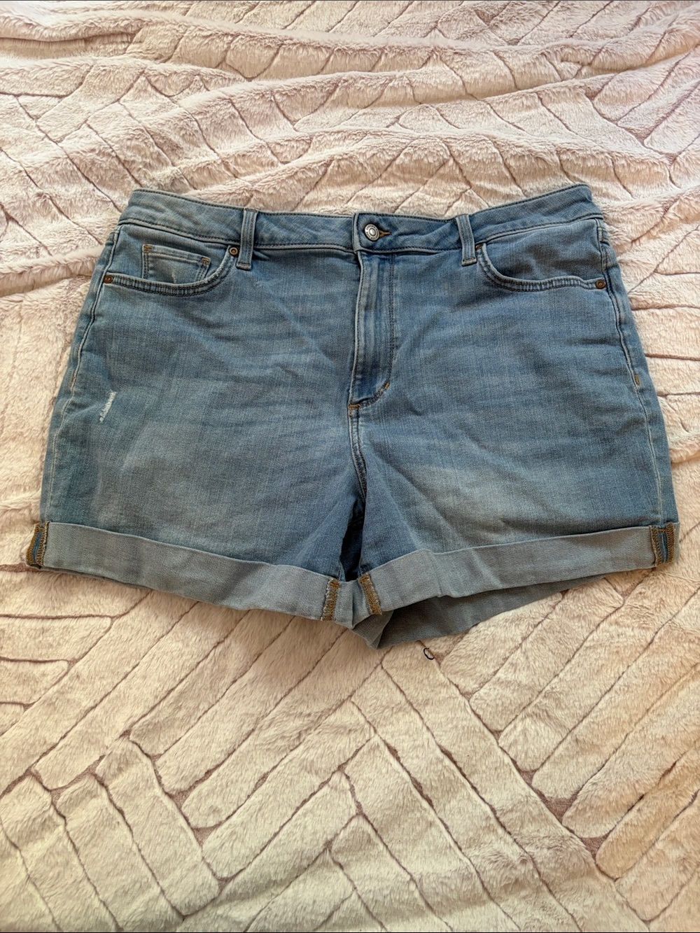 Sonoma Light Blue Rolled Cuff Denim Shorts